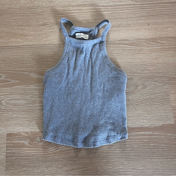 Abercrombie & Fitch | Tops | Abercrombie Grey Ribbed Tank | Poshmark